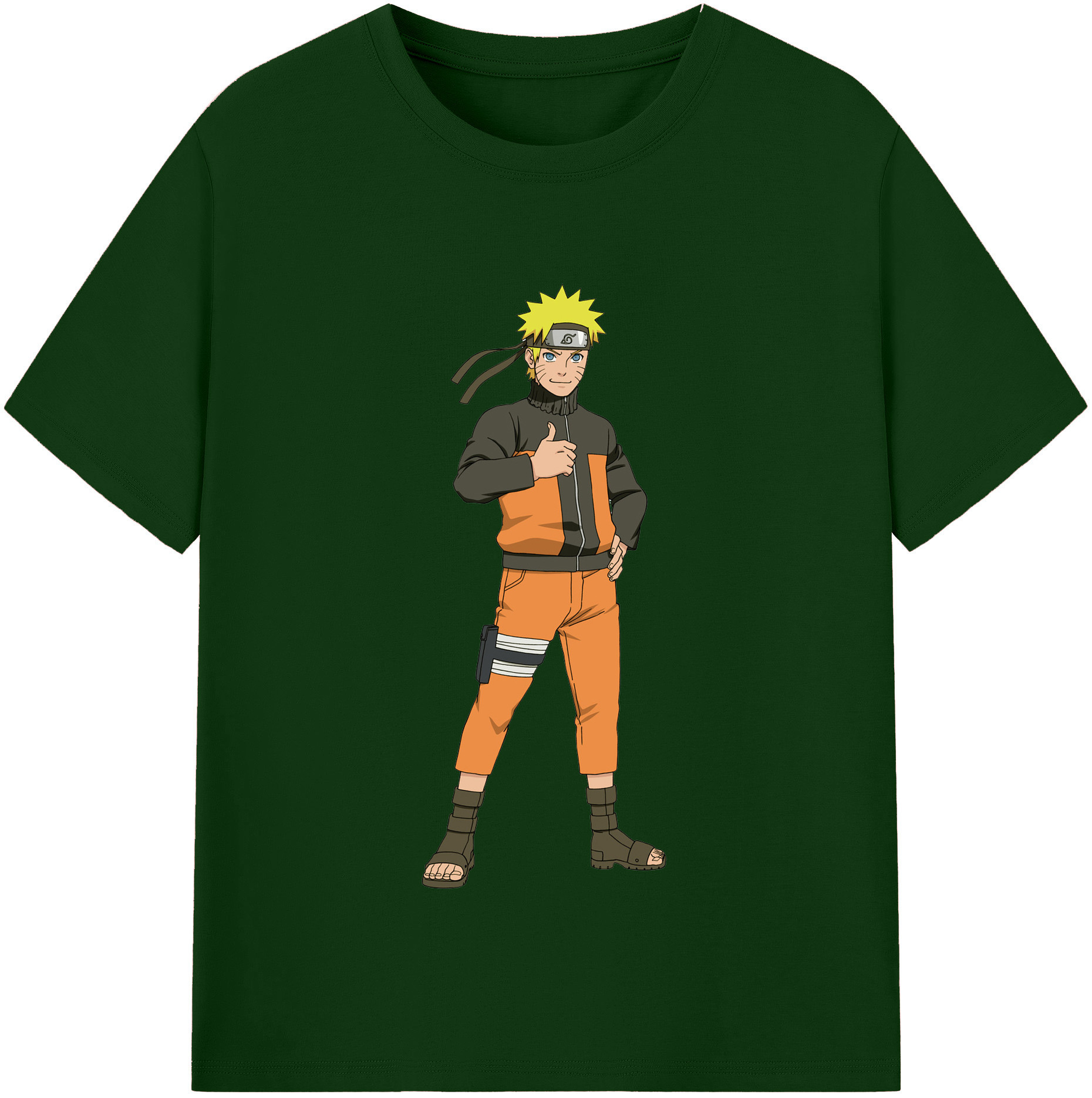 （画像用） NARUTO -ナルト- うずまき ナルト Uzumaki Naruto 綿100％半袖Tシャツ（フロントプリント）